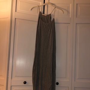 Victoria + sophia grey maxi bodycon dress